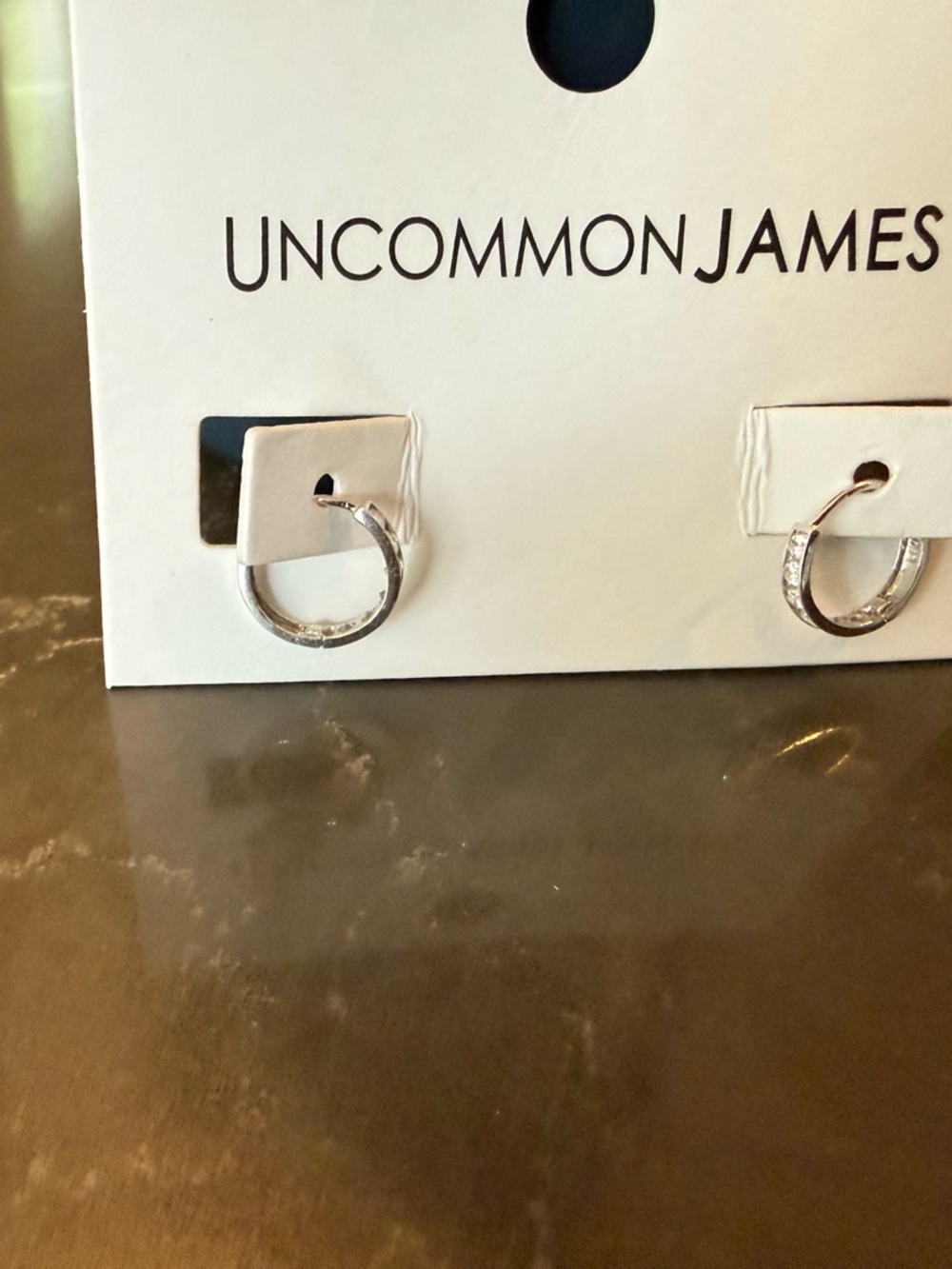 Uncommon James Silver Pavé Hoop Earrings
